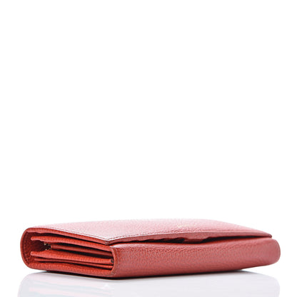 Gucci Pebbled Calfskin Continental Wallet Red 4 of 16