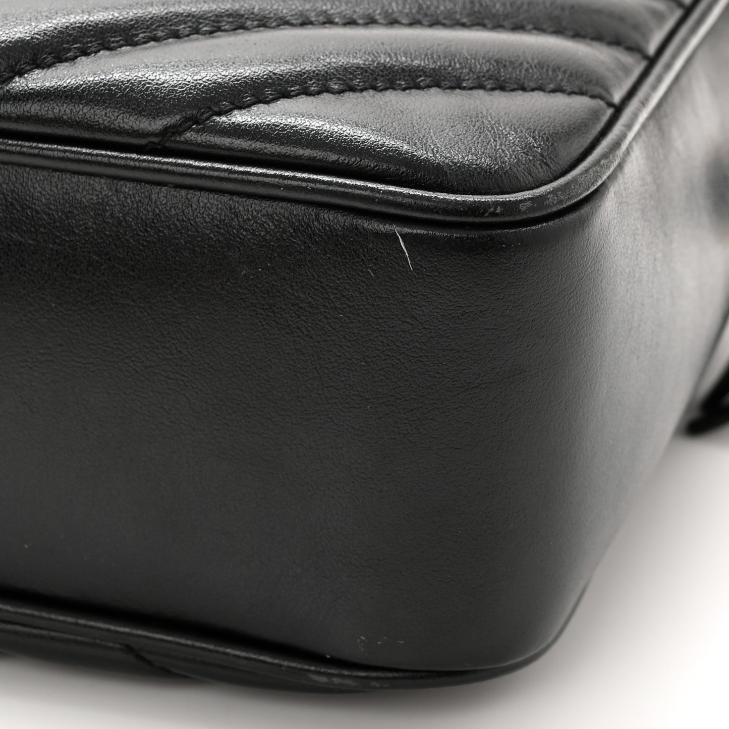 Calfskin Matelasse Monogram Lou Camera Bag Black
