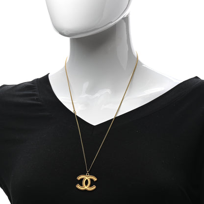 Chanel Metal CC Necklace Matte Gold 2 of 6