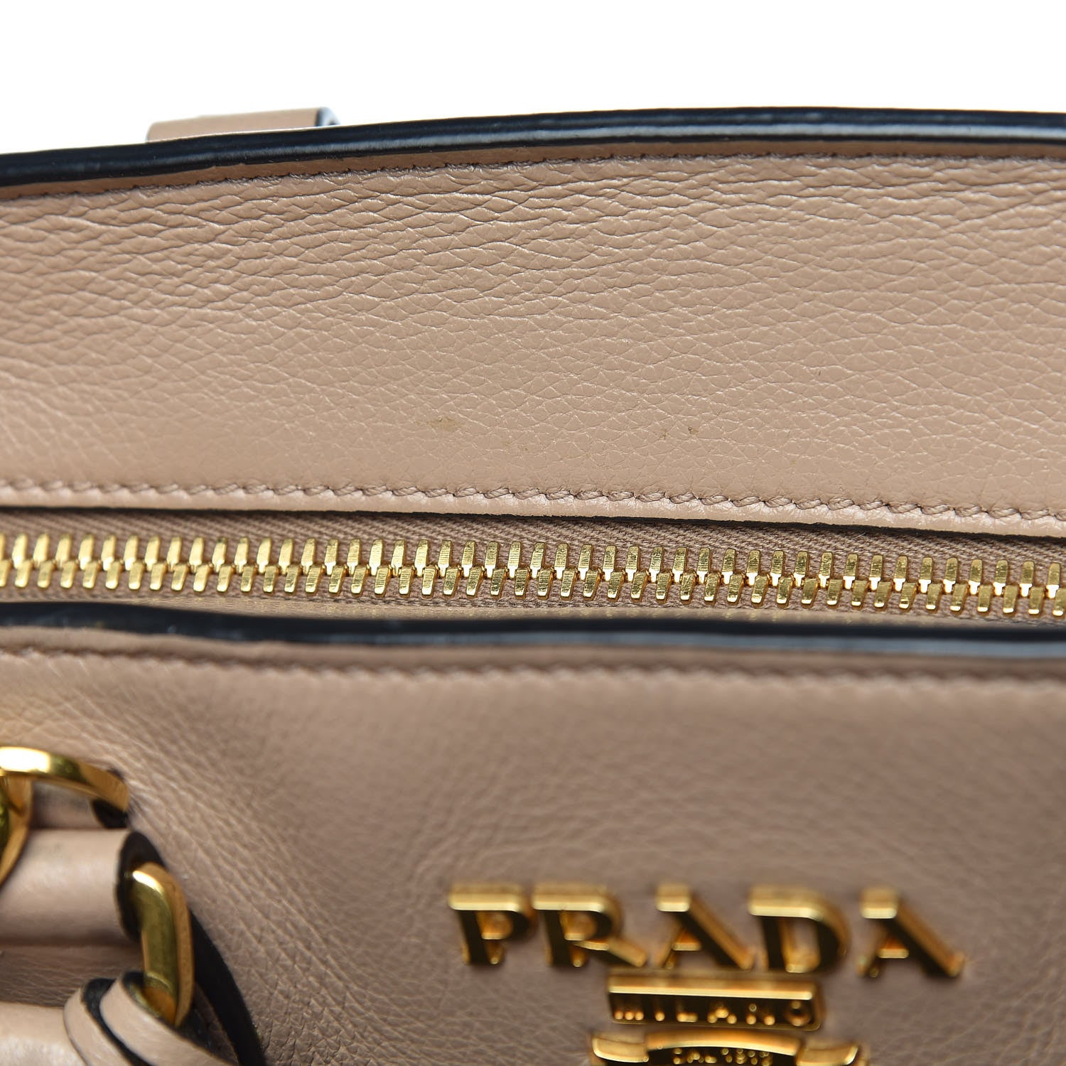Prada Glace Calfskin Shoulder Bag Cammeo 9 of 12