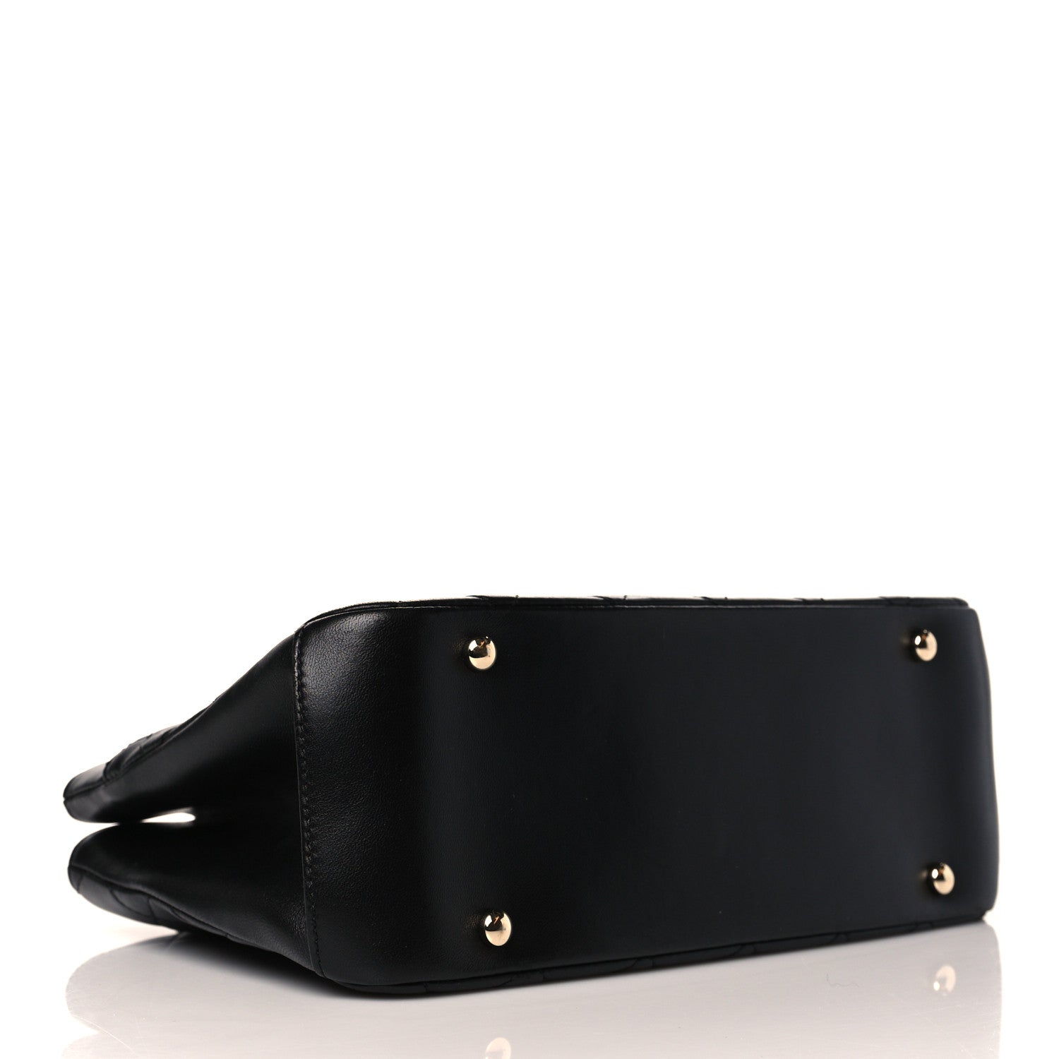 Chanel Lambskin Carry Chic Shopping Tote Black 4 of 12