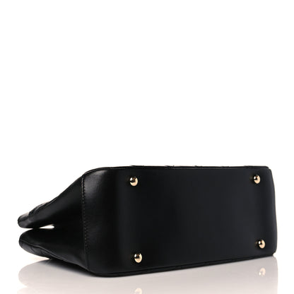 Chanel Lambskin Carry Chic Shopping Tote Black 4 of 12