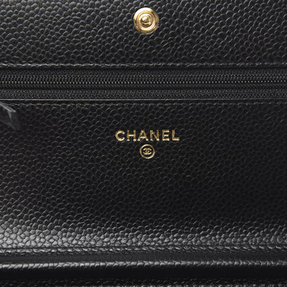 Chanel Caviar Quilted Wallet On Chain WOC Black 6 of 11