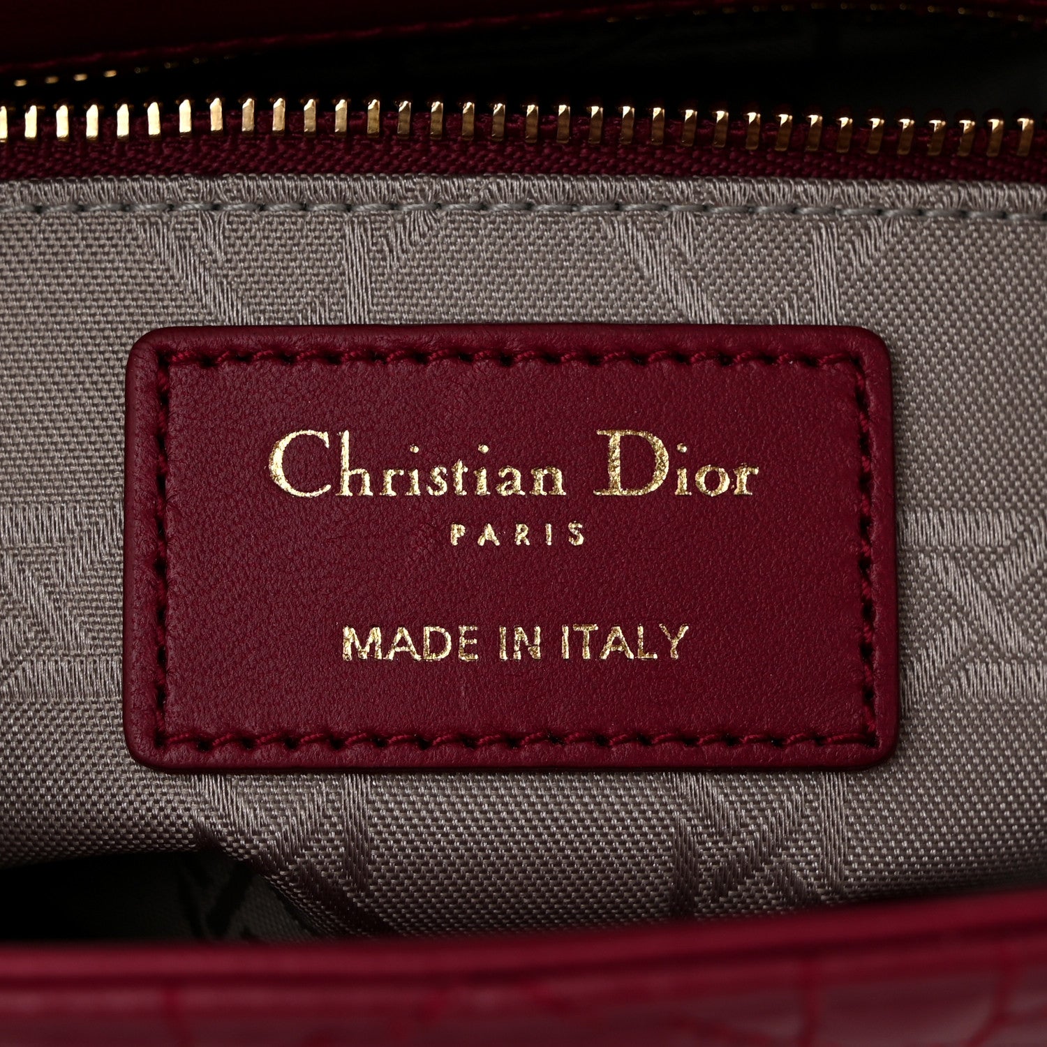 Christian Dior Lambskin Cannage Small Lucky Badges My Lady Dior Scarlet Red 6 of 10