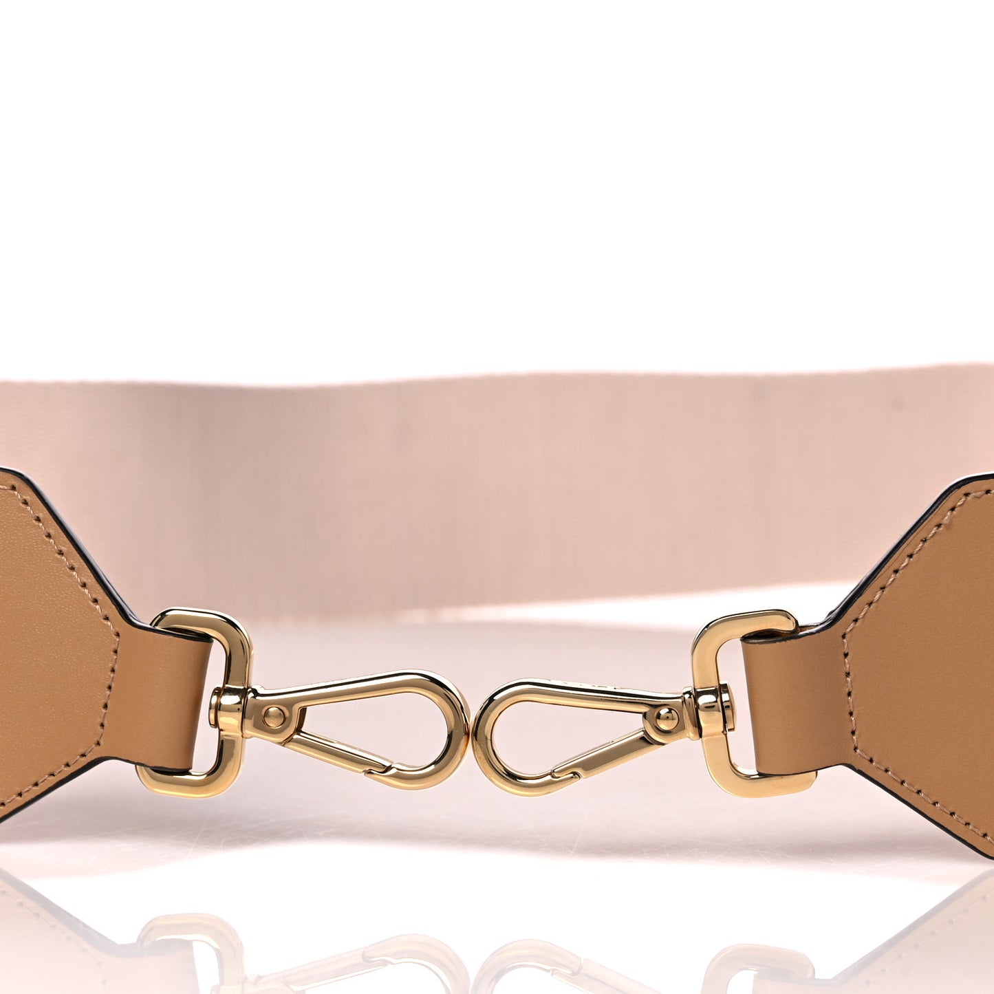 Ribbon Vitello King FF 1974 Adjustable Strap You Poudre Cuoio Miele Scuro