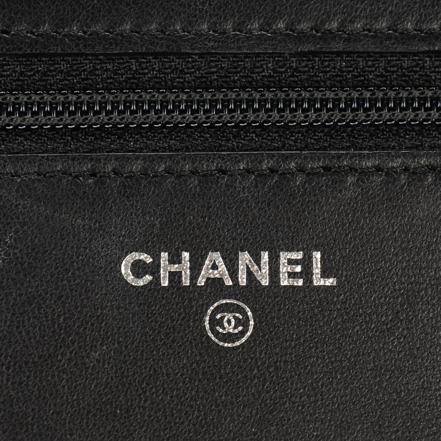 Lambskin Quilted Coco Boy Wallet On Chain WOC Black