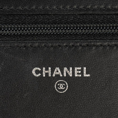 Chanel Lambskin Quilted Coco Boy Wallet On Chain WOC Black 6 of 8