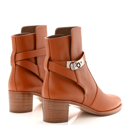 Hermes Calfskin Frenchie 50 Ankle Boots 37 Naturel 4 of 10