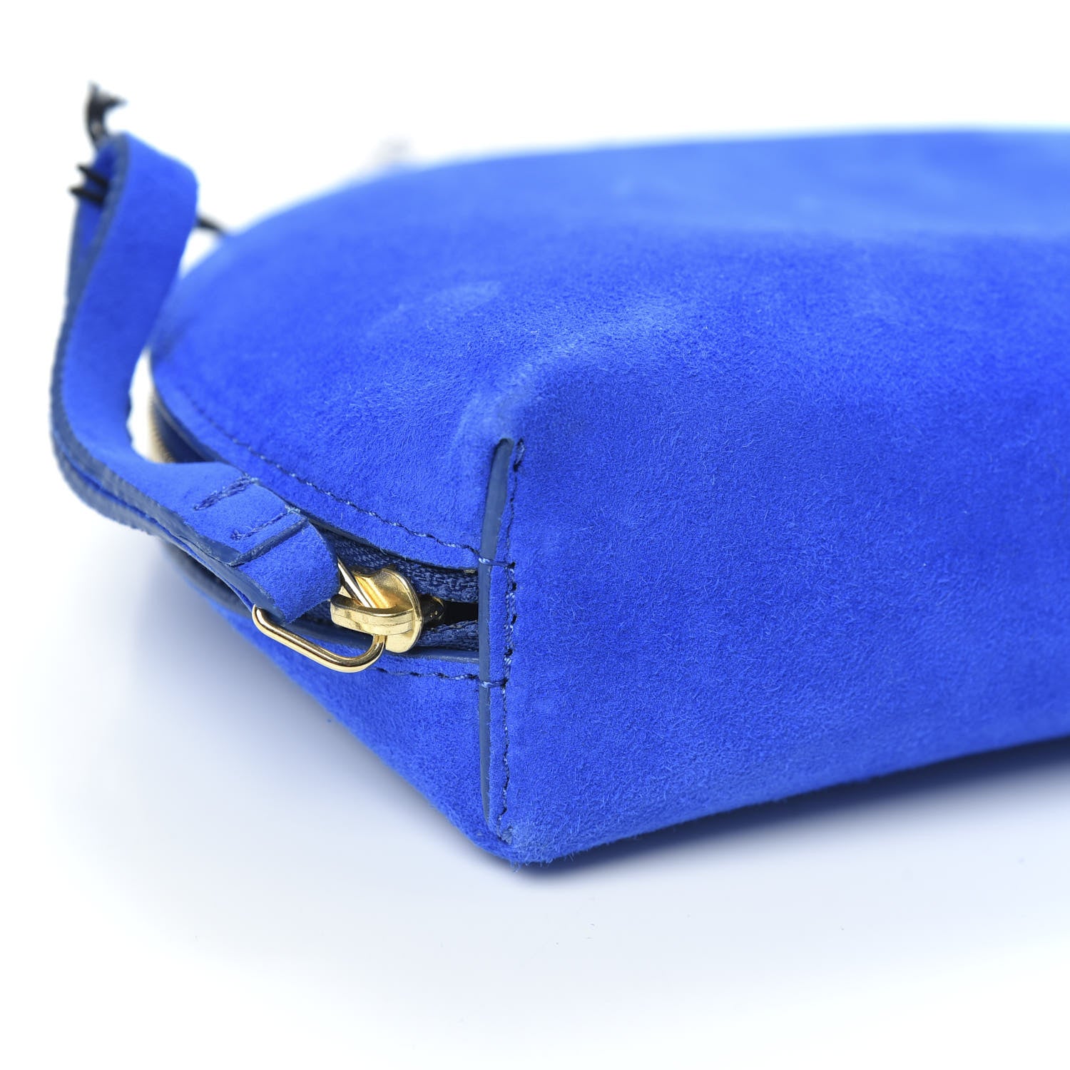 Mansur Gavriel Suede Half Moon Clutch Royal Blue 7 of 9