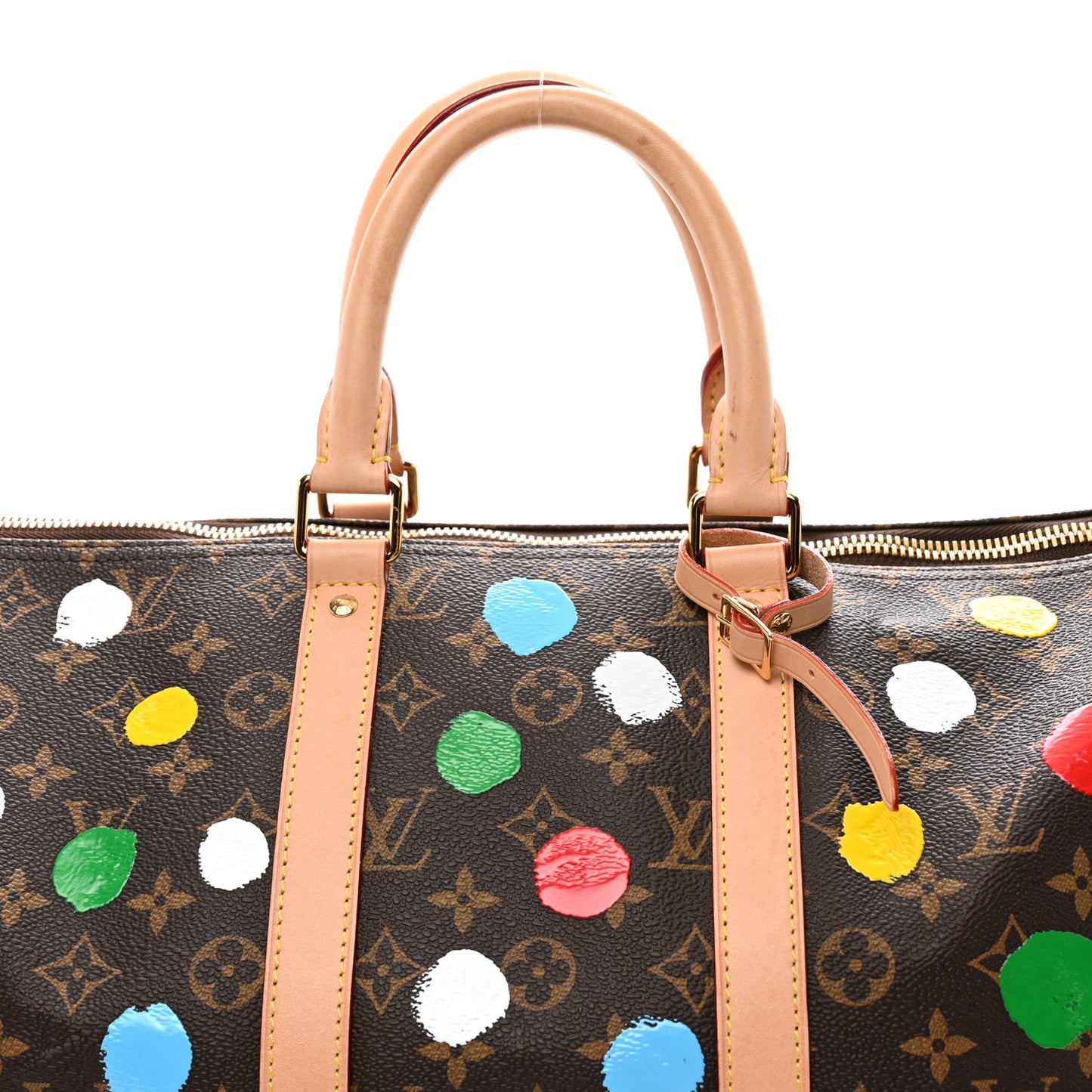 LV X YK Monogram Dots Keepall Bandouliere 45
