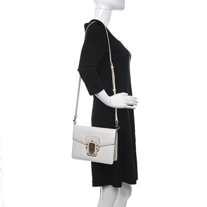 Dolce & Gabbana Iguana Calfskin Embossed Lucia Satchel Pink 3 of 10