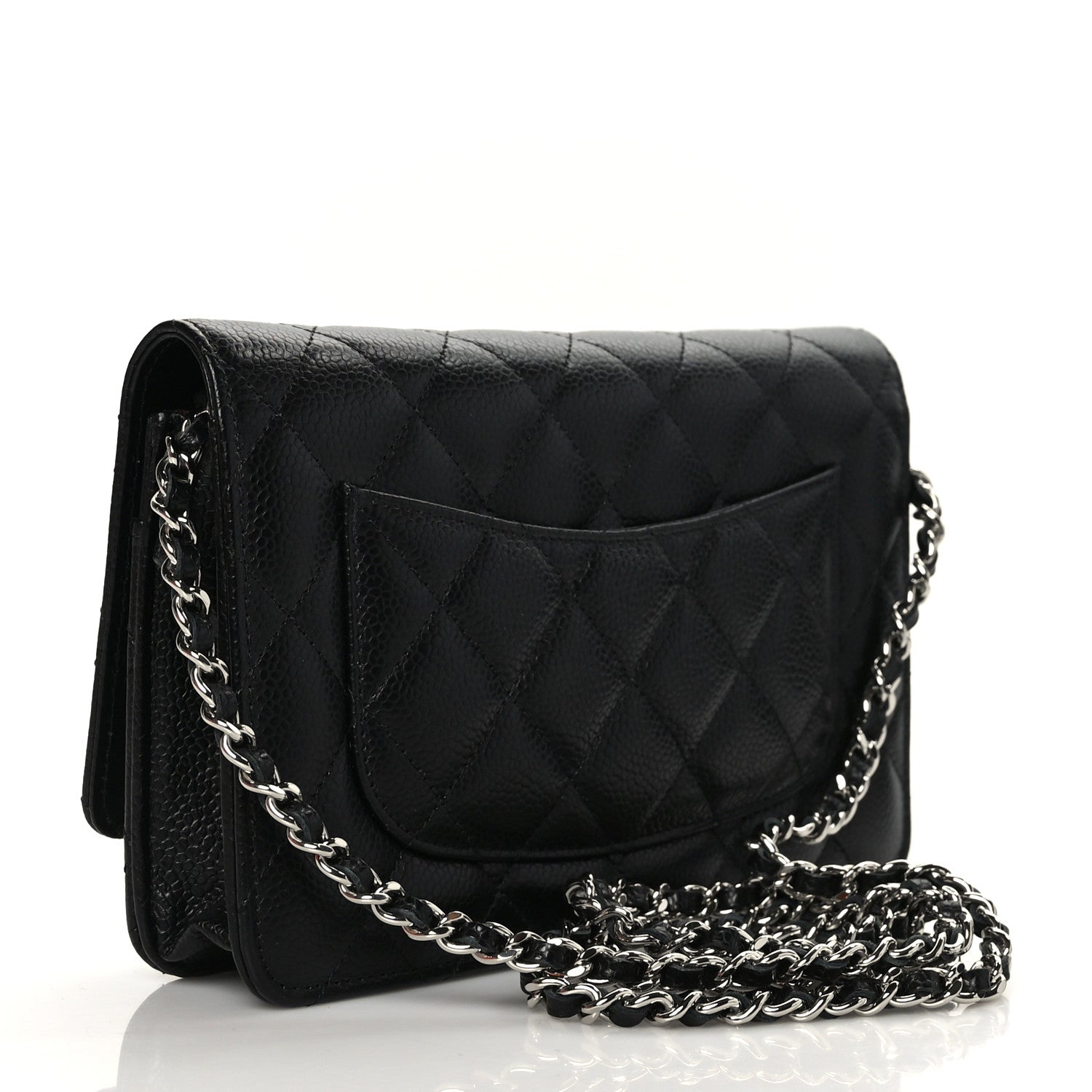 Chanel Caviar Quilted Wallet On Chain WOC Black 3 of 10