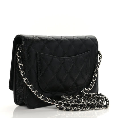 Chanel Caviar Quilted Wallet On Chain WOC Black 3 of 10