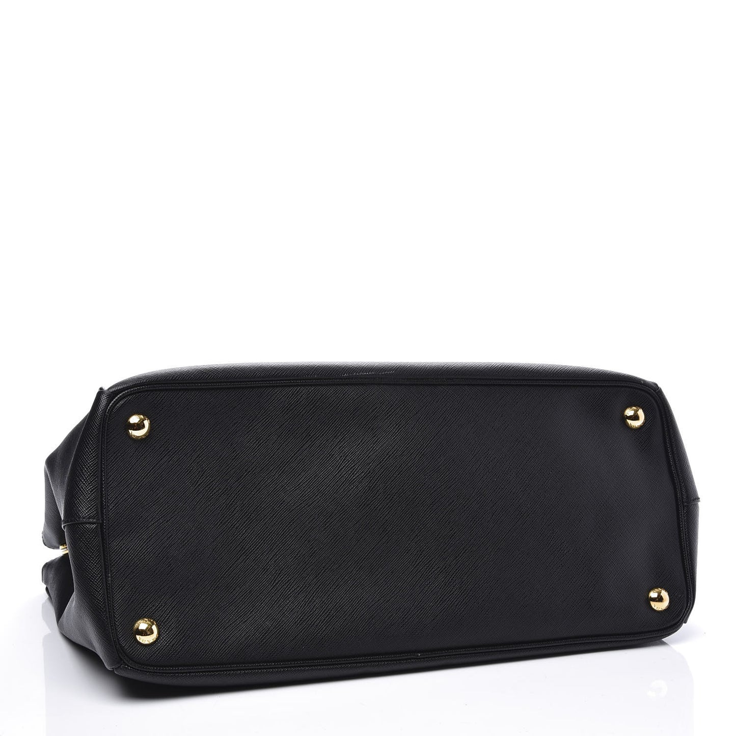 Saffiano Medium Galleria Double Zip Tote Black
