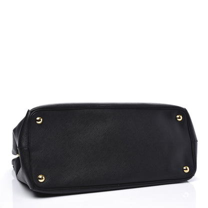 Prada Saffiano Medium Galleria Double Zip Tote Black 3 of 11