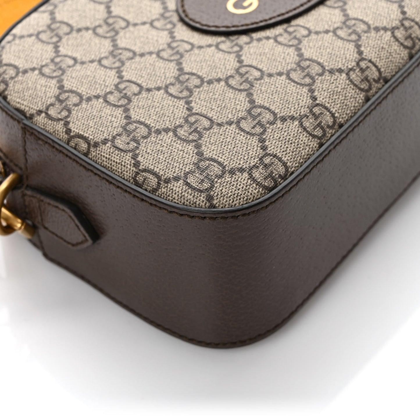 GG Supreme Monogram Web Neo Vintage Shoulder Bag Beige New Acero Crop