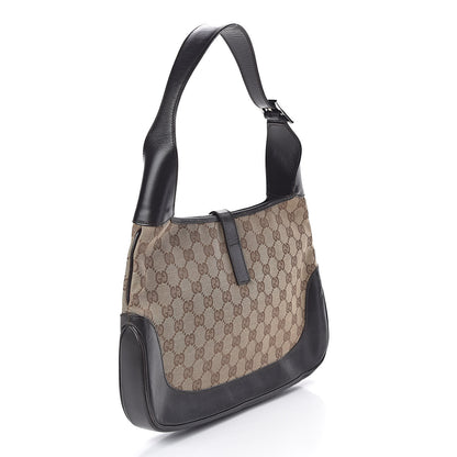 Gucci Monogram Web Jackie O Hobo Dark Brown 3 of 9