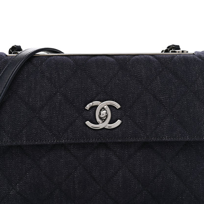Chanel Denim Quilted Medium Trendy CC Flap 7 of 9