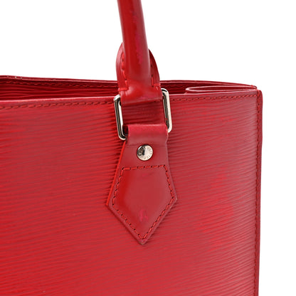Louis Vuitton Epi Sac Plat PM Castillan Red 14 of 19