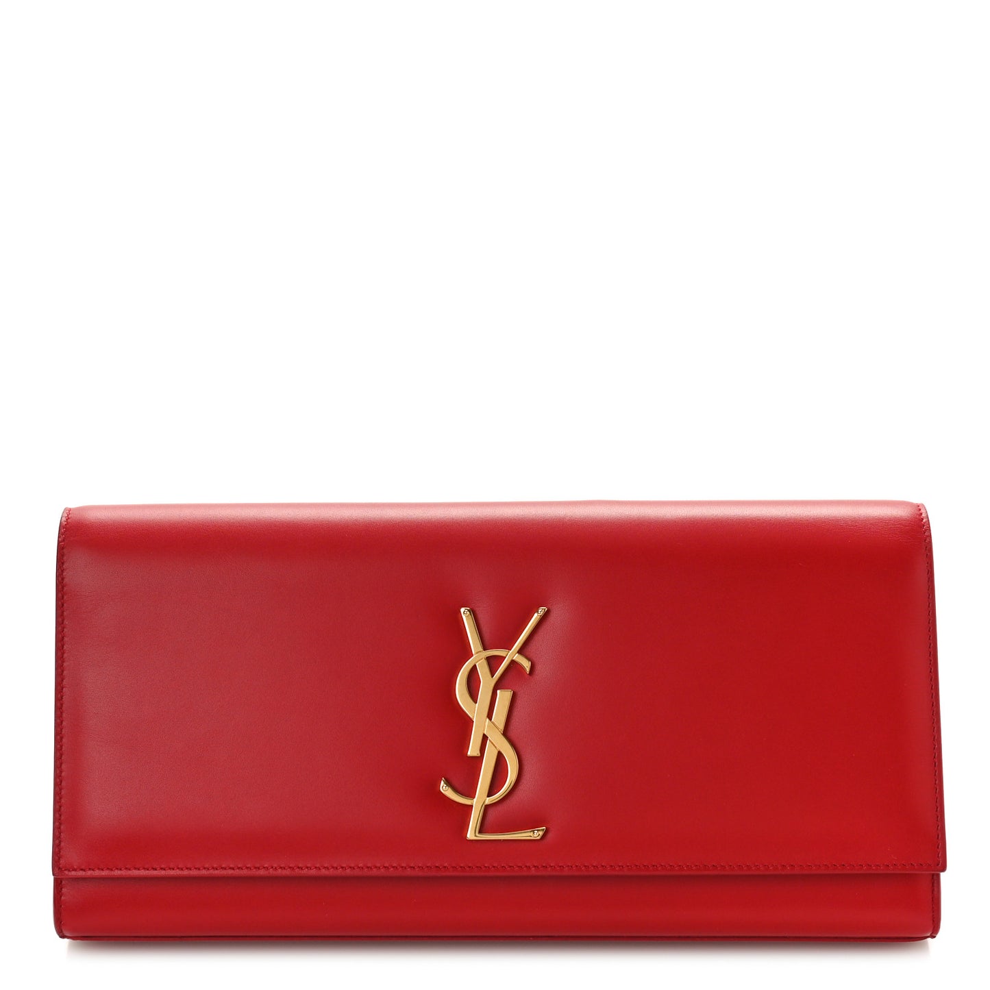 Grain De Poudre Monogram Cassandre Clutch Rouge Orient
