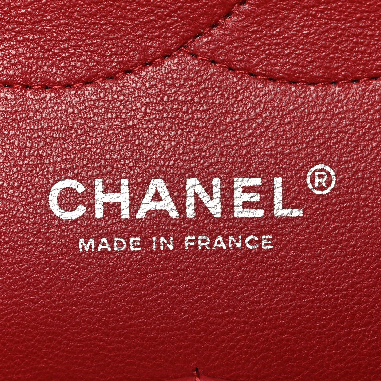 Chanel Caviar Quilted Jumbo Double Flap Dark Red 6 of 12