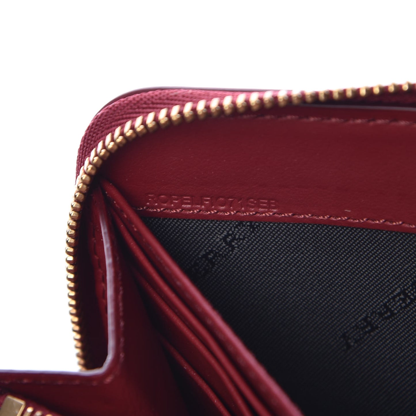 Vintage Check Elmore Zip Around Wallet Crimson