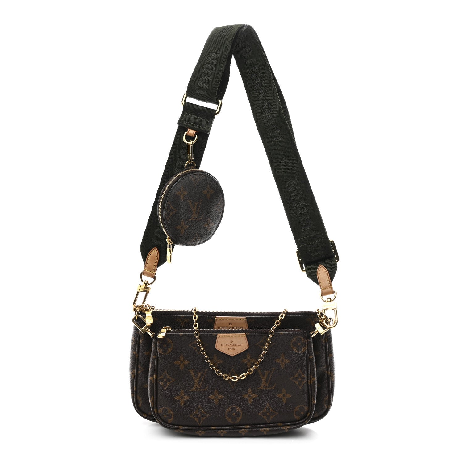 Louis Vuitton Monogram Multi Pochette Accessories Kaki 1 of 12