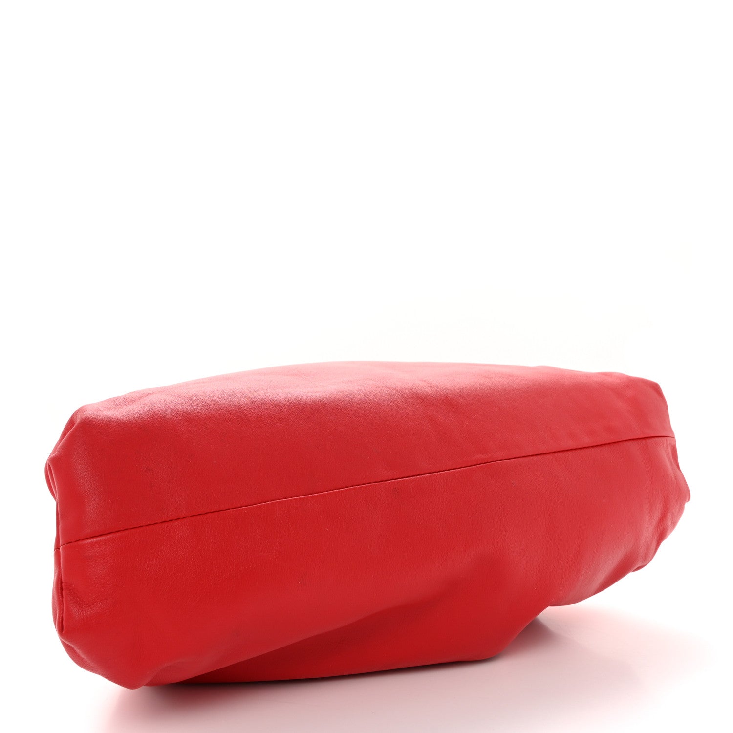 Bottega Veneta Smooth Butter Calf The Pouch Oversized Clutch Bright Red 4 of 10