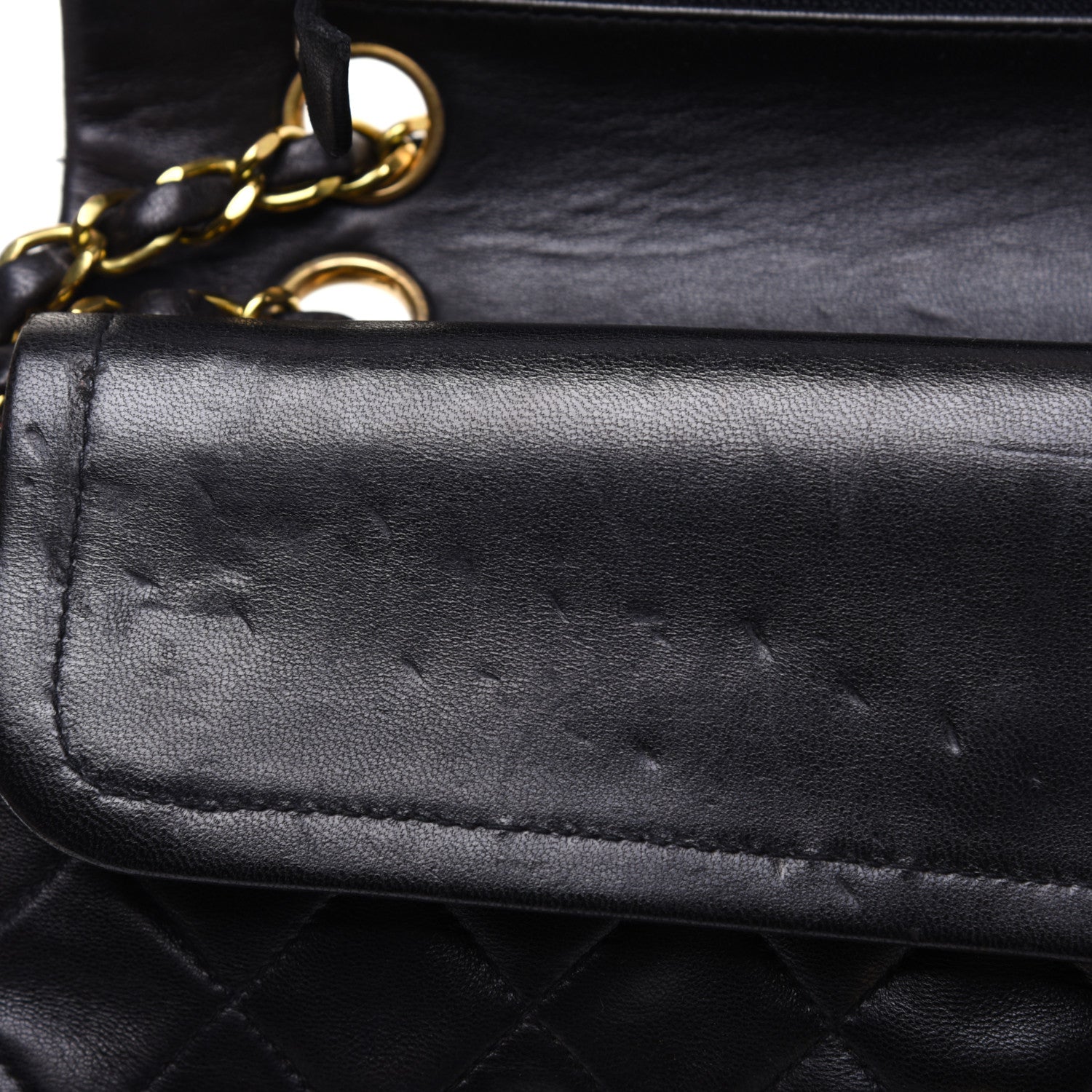 Chanel Lambskin Quilted Small Double Flap Black 15 of 24