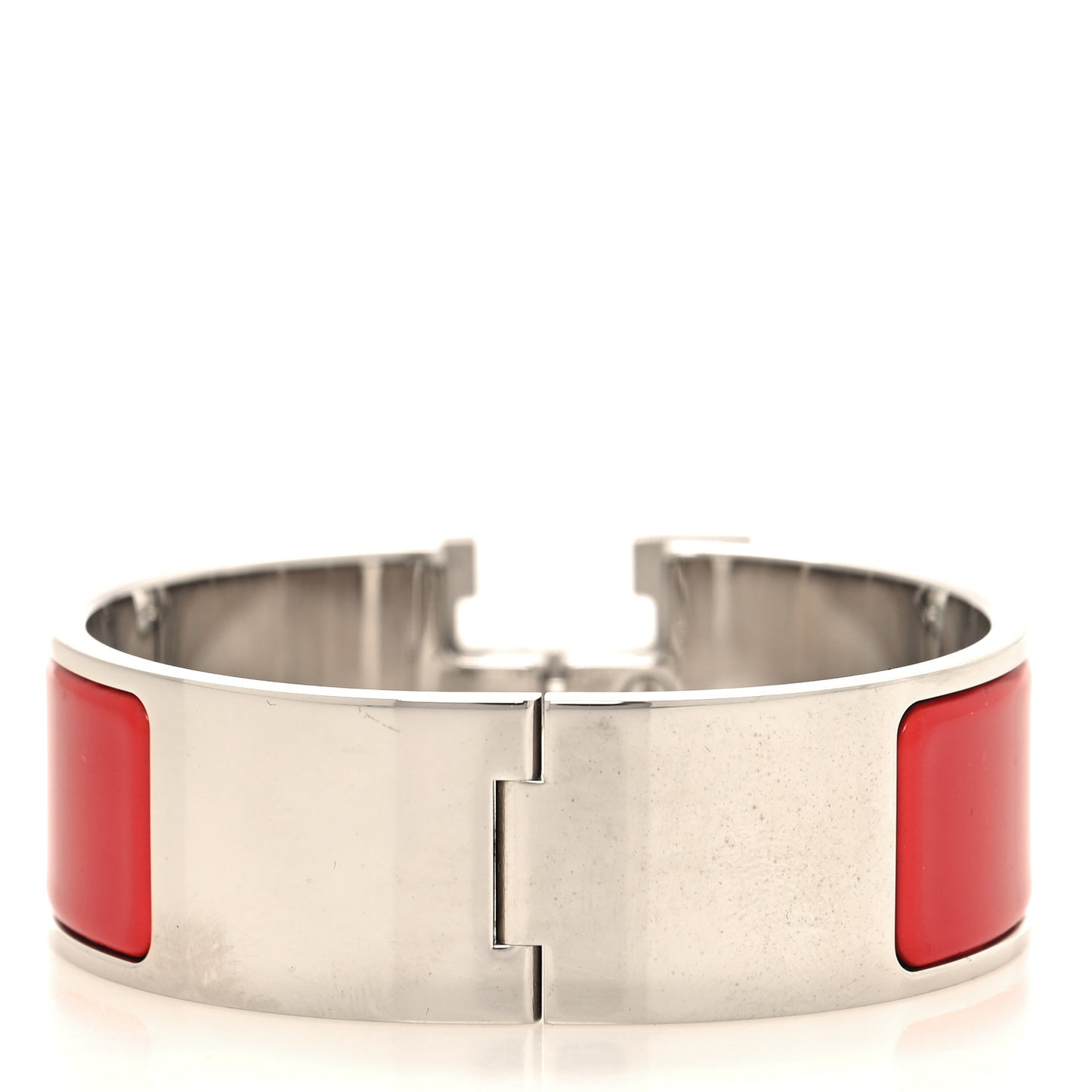 Enamel Wide Clic Clac H Bracelet PM Red