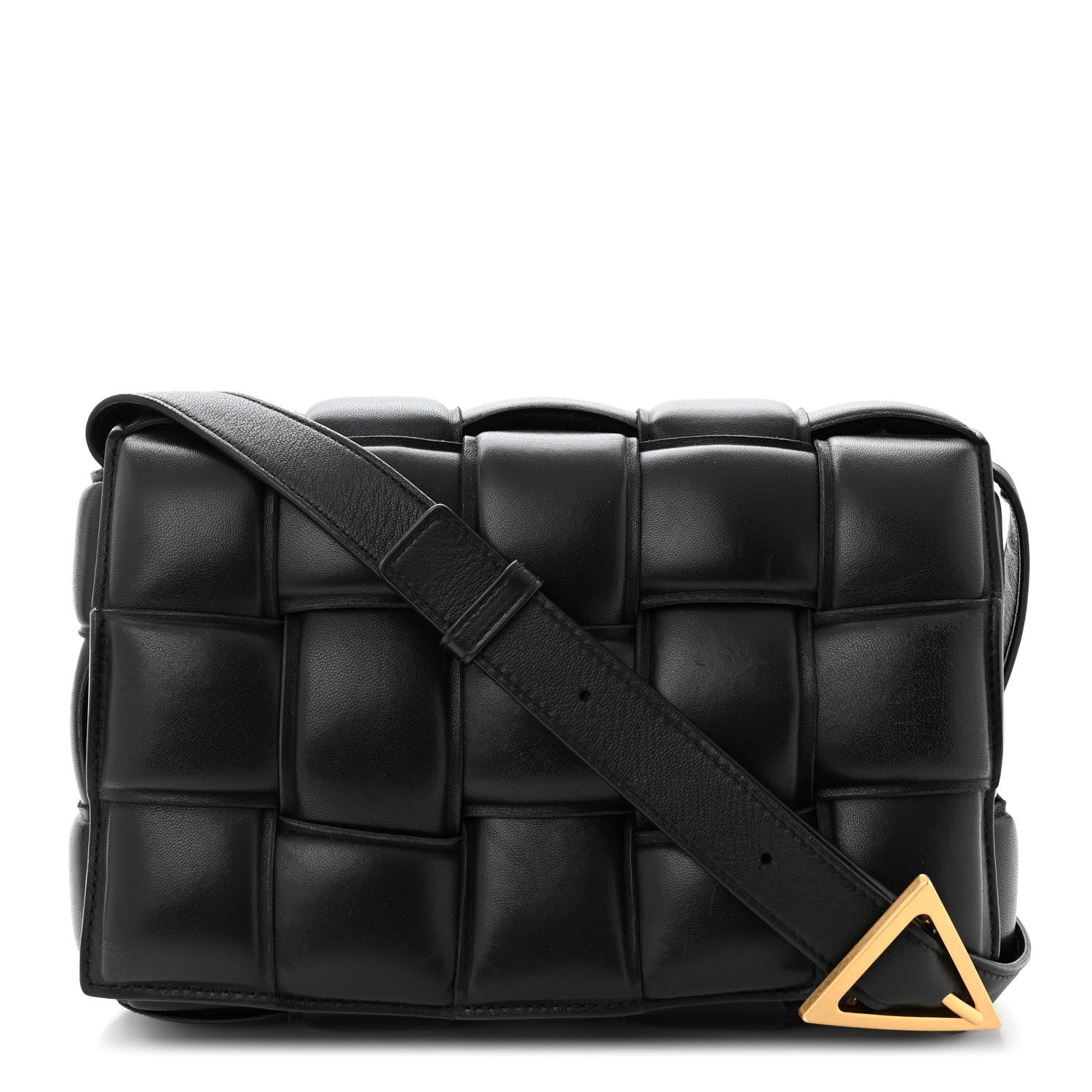 Bottega Veneta Nappa Maxi Intreccio Padded Cassette Crossbody Bag Black 1 of 10