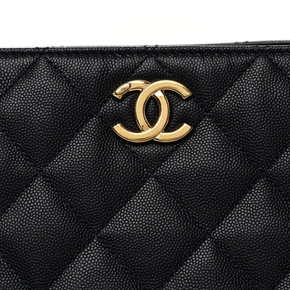 Chanel Caviar Quilted Small Shopping Tote Navy Blue 9 of 11