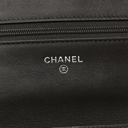Chanel Caviar Timeless CC Wallet on Chain WOC Grey 6 of 15
