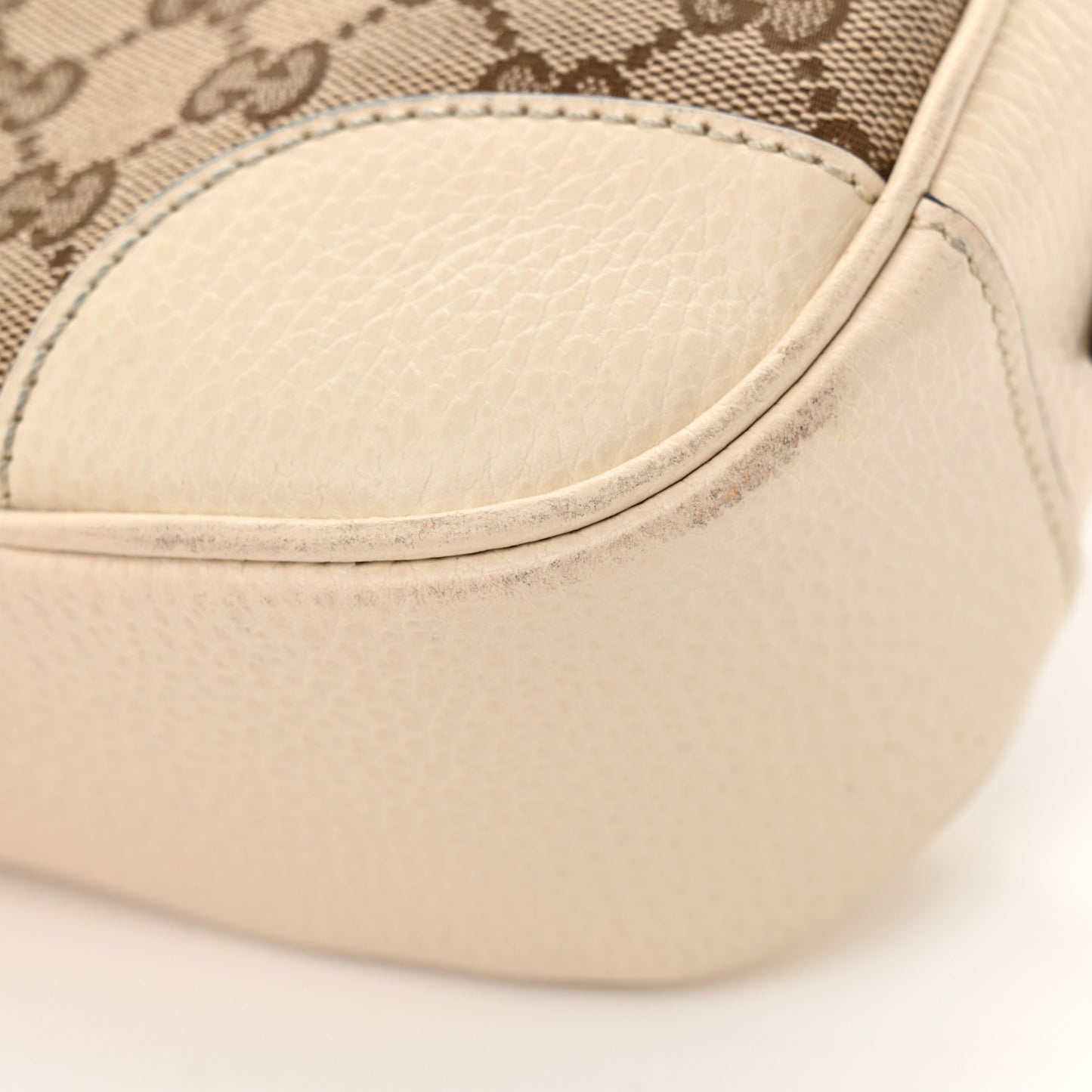 Monogram Dollar Calfskin Mini Bree Messenger Bag Beige Ebony Avoire