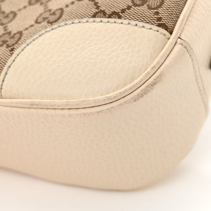 Gucci Monogram Dollar Calfskin Mini Bree Messenger Bag Beige Ebony Avoire 12 of 12