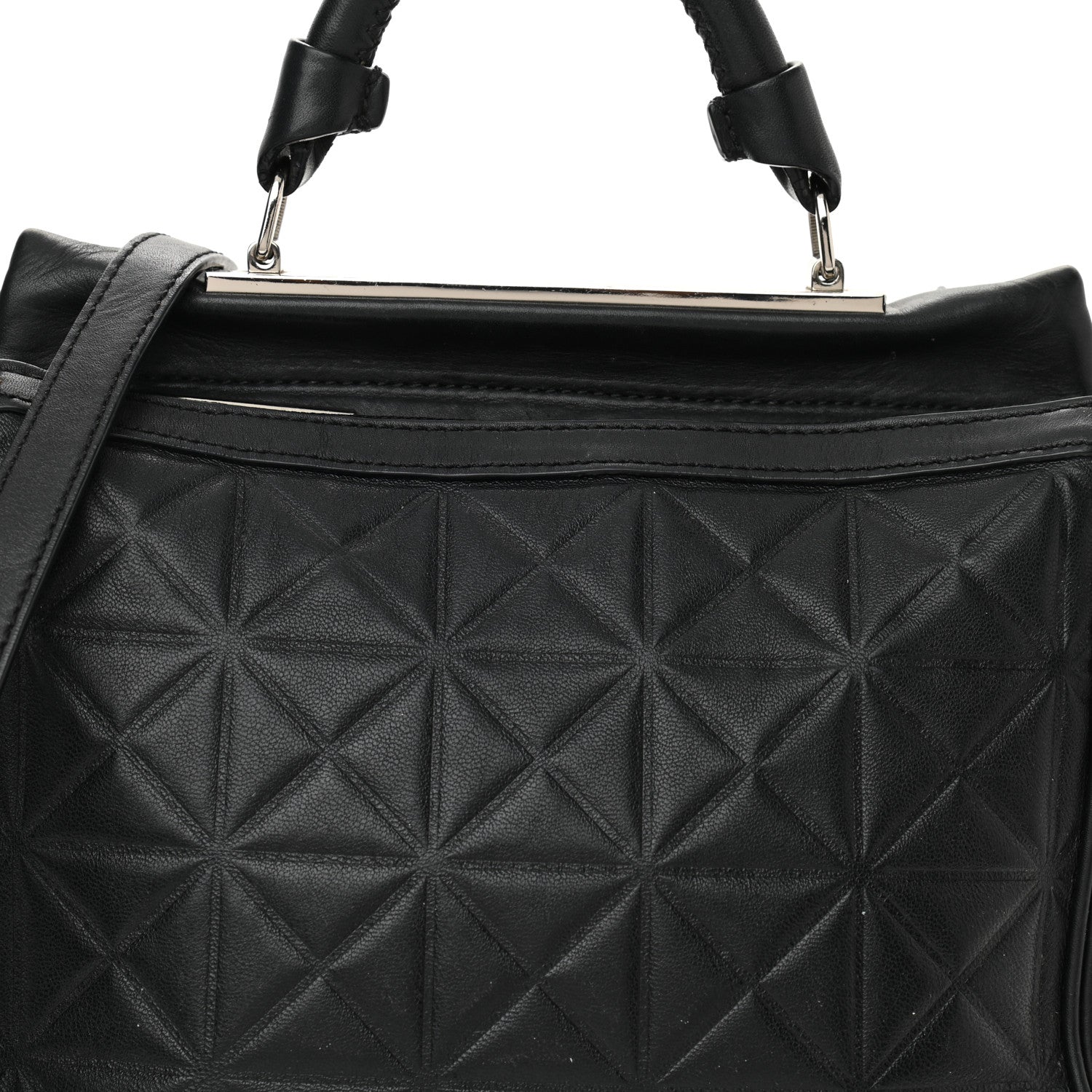 3.1 Phillip Lim Calfskin Quilted Small Ryder Satchel Black 7 of 14