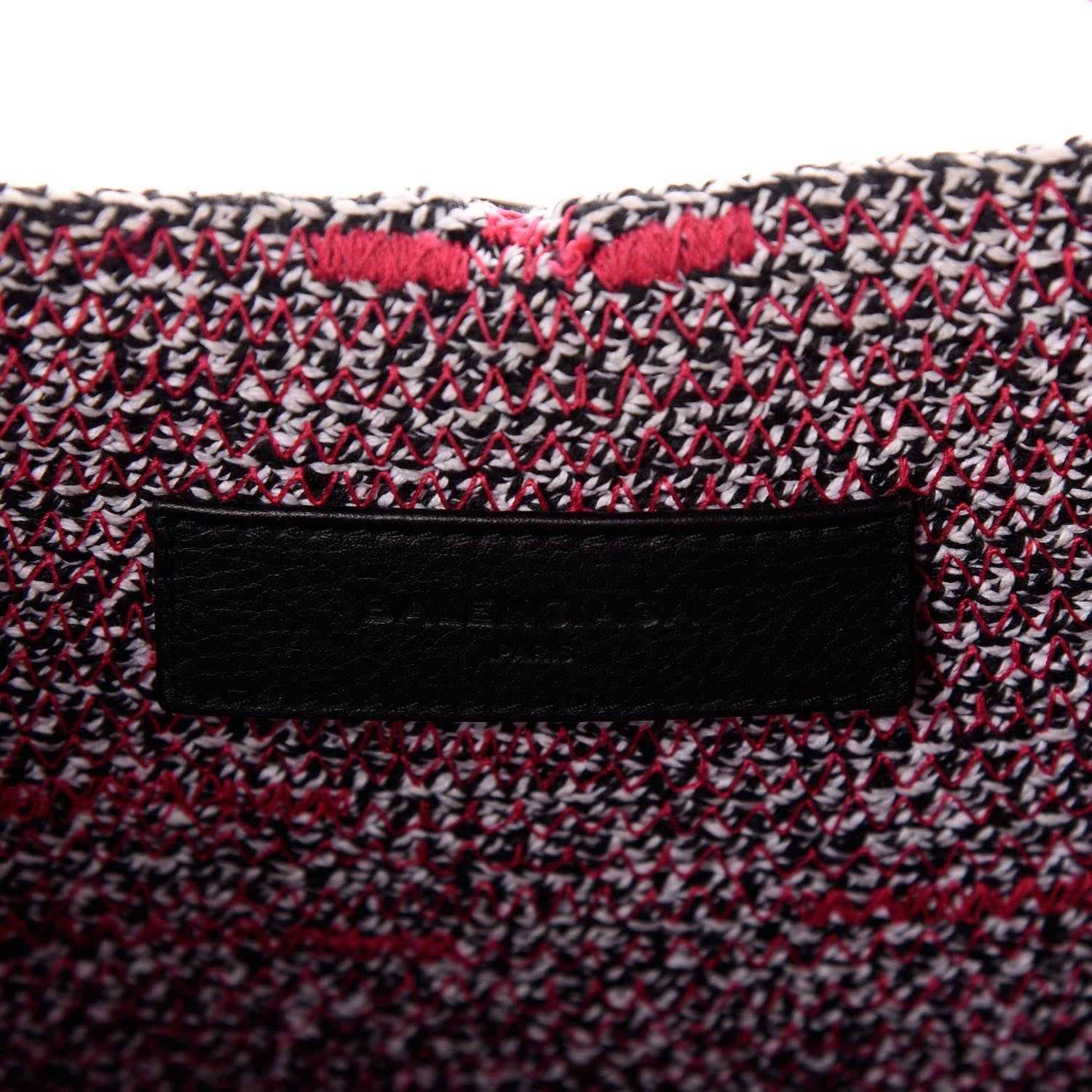 Balenciaga Tweed Toggle Convertible Tote Pink 6 of 8