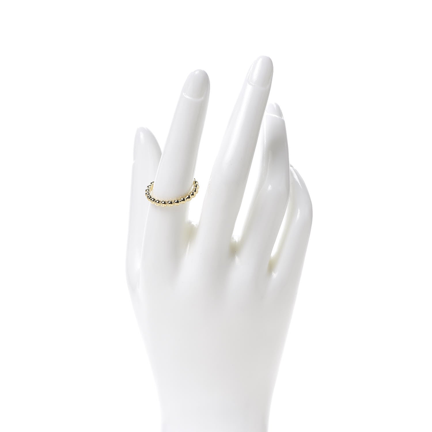 Tiffany 18K Yellow Gold 3mm HardWear Ball Ring 57 8 2 of 5