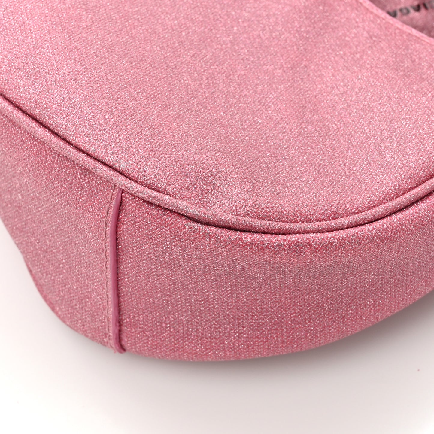 Sparkling Fabric Le Cagole Shoulder Bag XS Sweet Pink