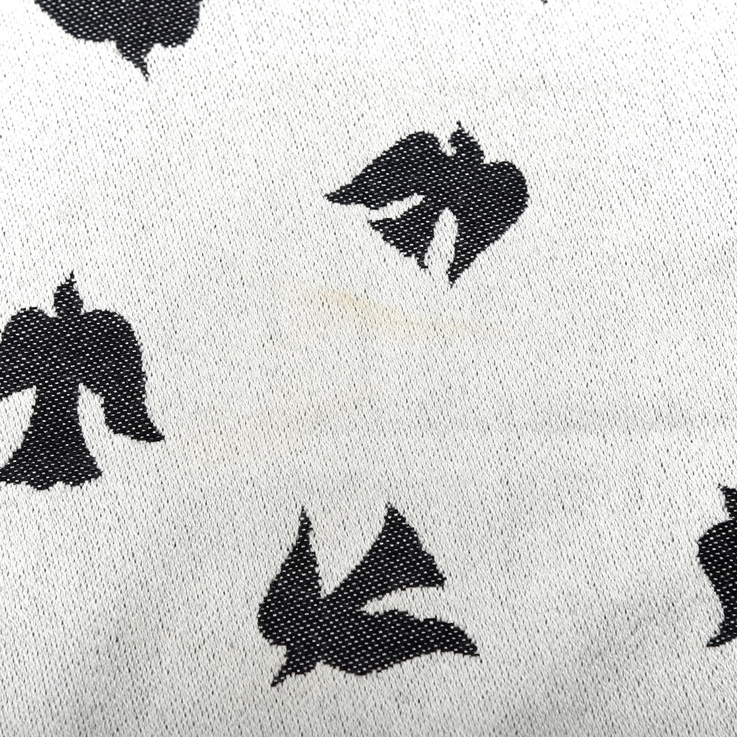 Alexander McQueen Wool Skull Bird Stole Scarf Black 8 of 8