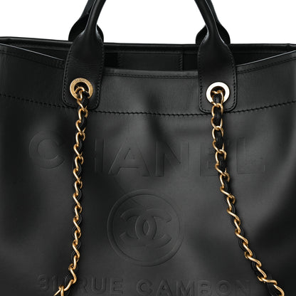 Chanel Calfskin Medium Deauville Tote Black 8 of 11