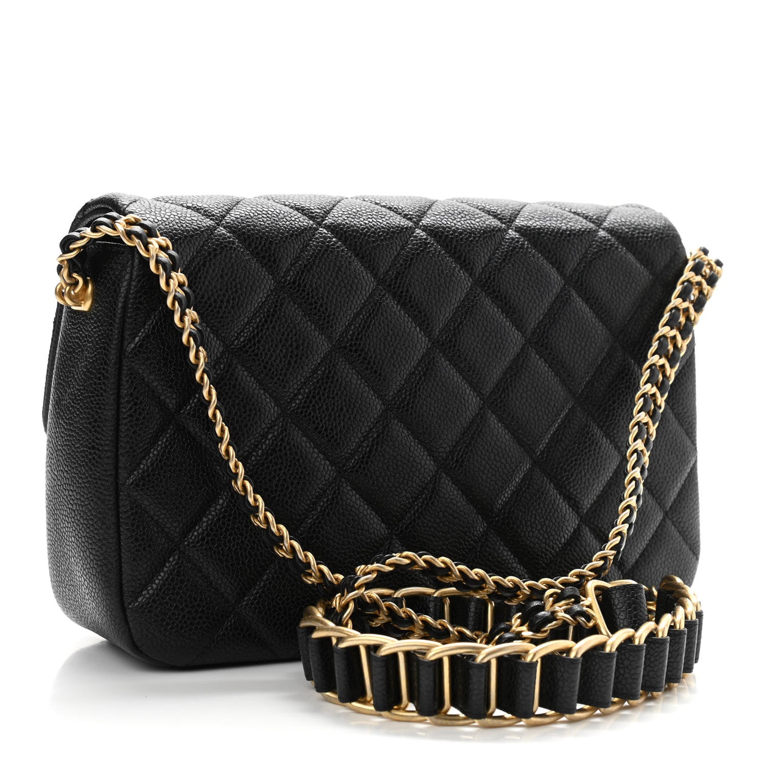 Chanel Caviar Quilted Chain Soul Flap Black 3 of 11