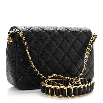 Chanel Caviar Quilted Chain Soul Flap Black 3 of 11