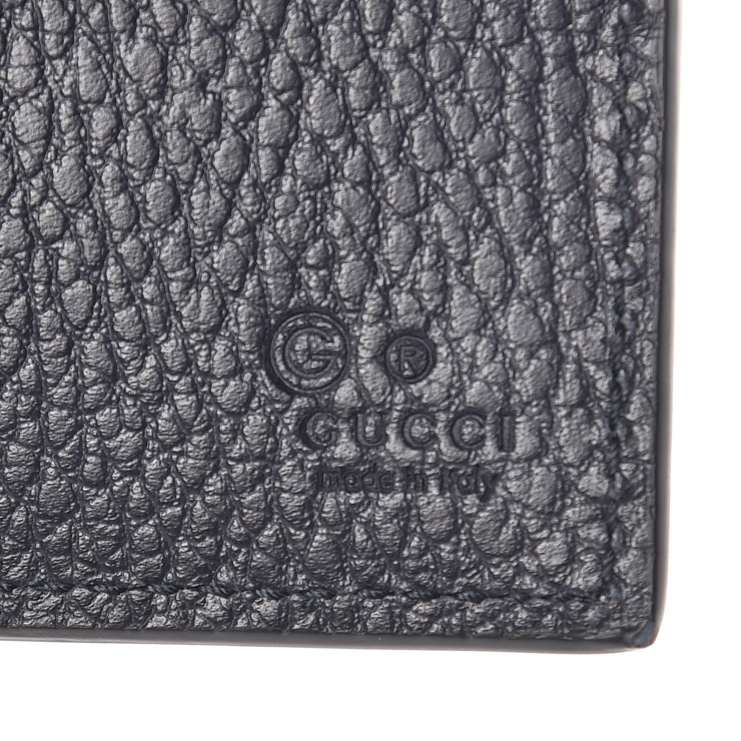 Calfskin Bi-Fold Wallet Dark Blue