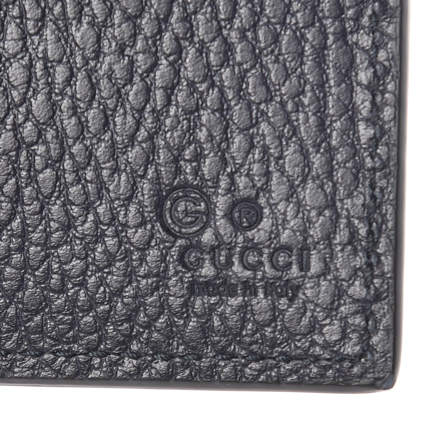 Gucci Calfskin Bi-Fold Wallet Dark Blue 7 of 9