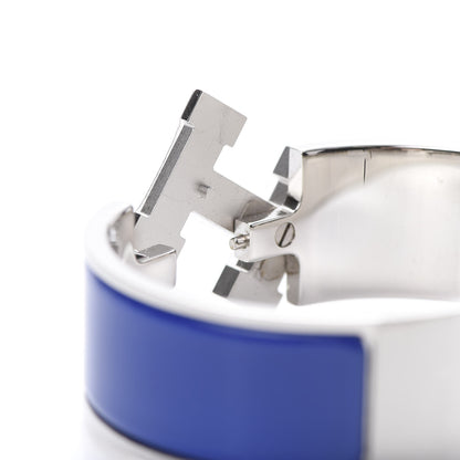 Hermes Enamel Wide Clic Clac H Bracelet PM Bleu Electrique 5 of 5