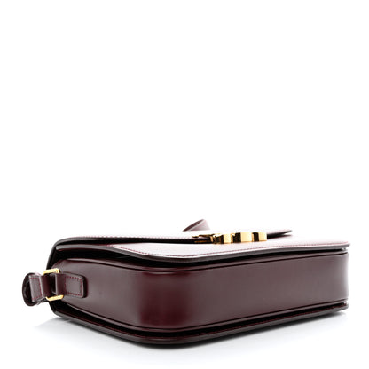 Celine Shiny Calfskin Medium Triomphe Light Burgundy 4 of 15