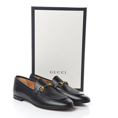 Gucci Calfskin Womens Jordaan Loafers 37.5 Black 8 of 8
