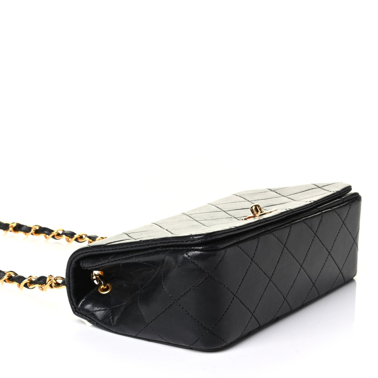 Lambskin Quilted Mini Flap Black