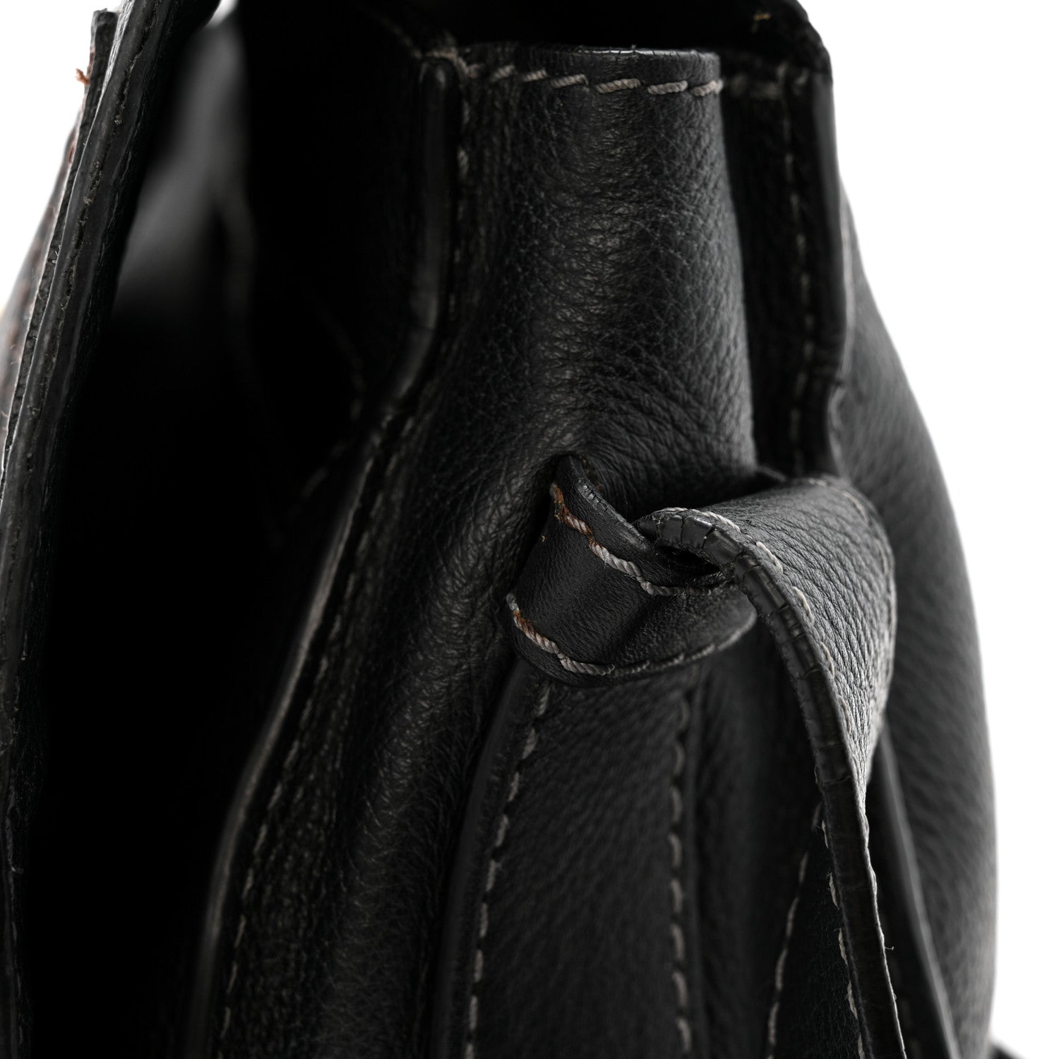 Chloe Grained Calfskin Medium Marcie Saddle Bag Black 15 of 19